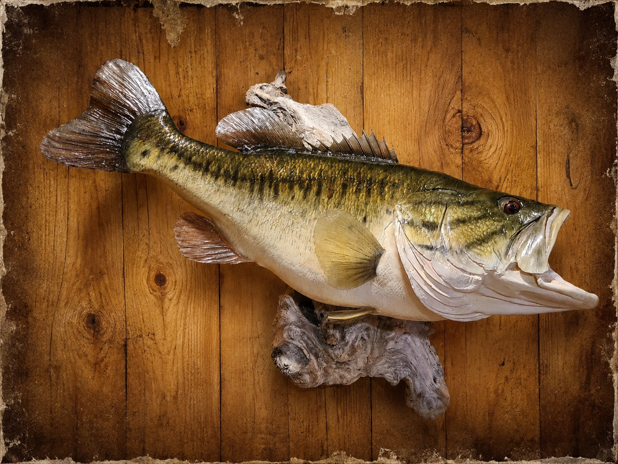 Bass mount in warm water habitat